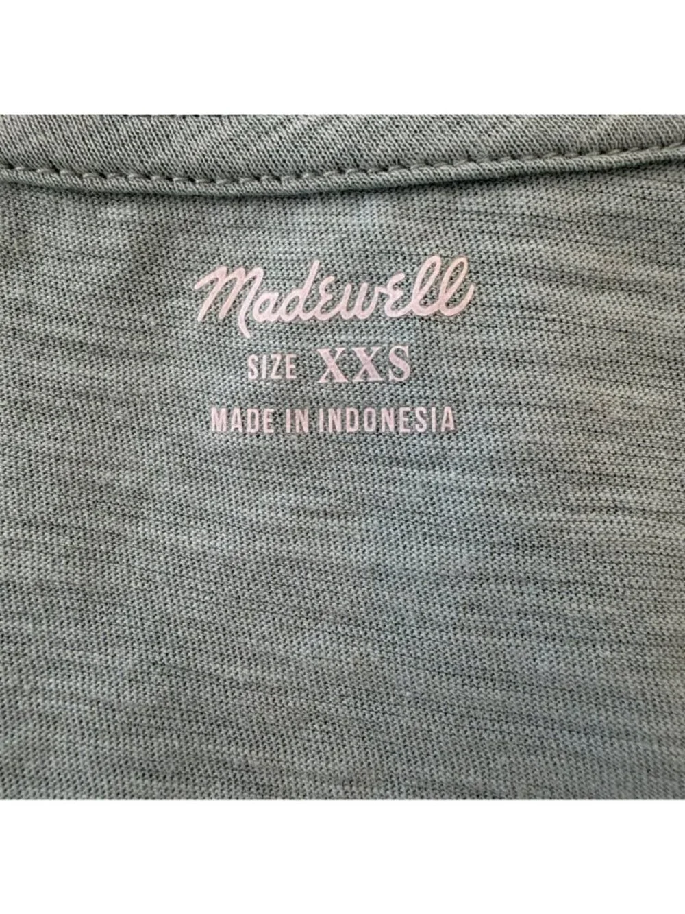 Madewell Sage Green Short Sleeve T Shirt XXS NWOT